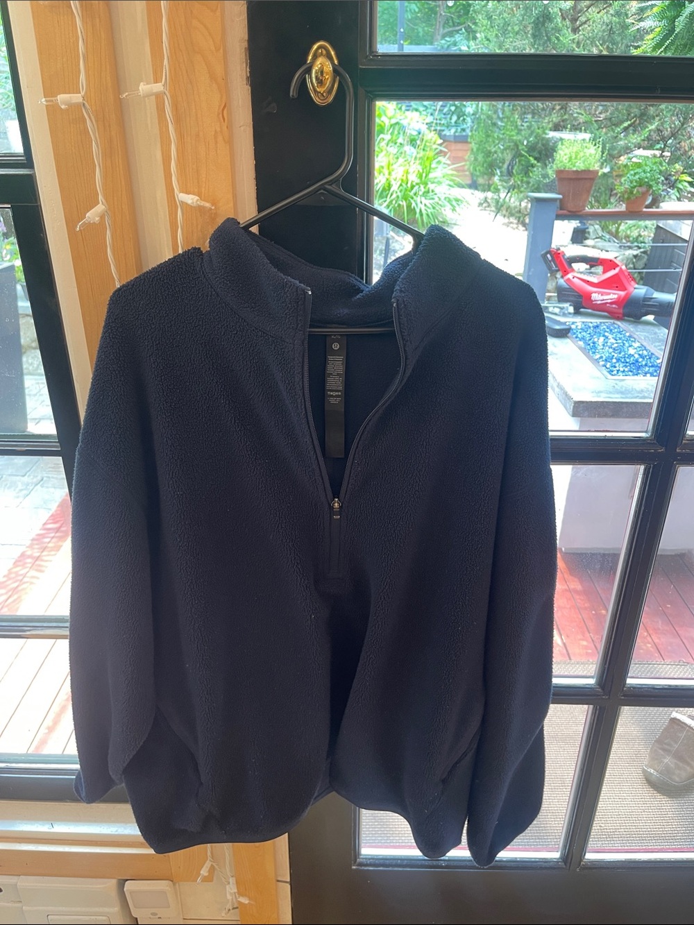lululemon athletica Men's Quarter-Zip Fleece Pullover - Navy